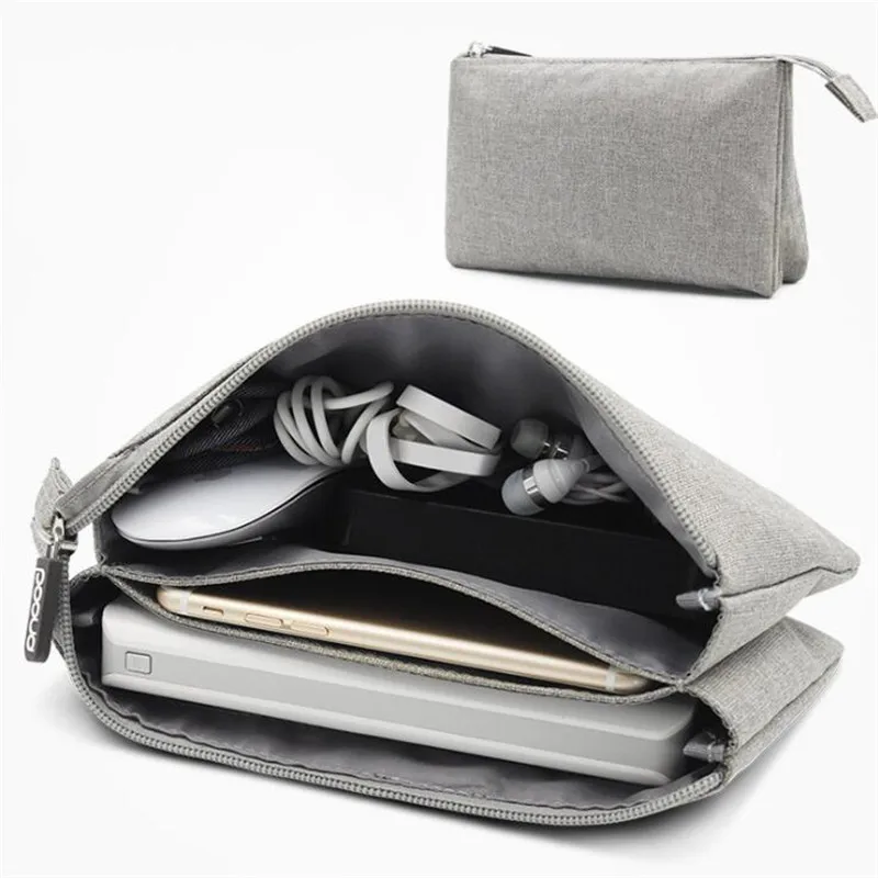 Портативный органайзер сумка для данных двухслойные дорожные цифровые