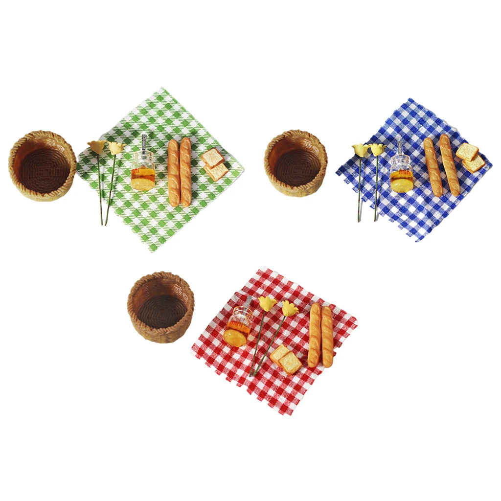 

Mini Breakfast Bread Honey Kitchen Play Set Kitchen Play for 1:12 Dollhouse Picnic Scene or 1:6 Doll Pretend Play Decorative
