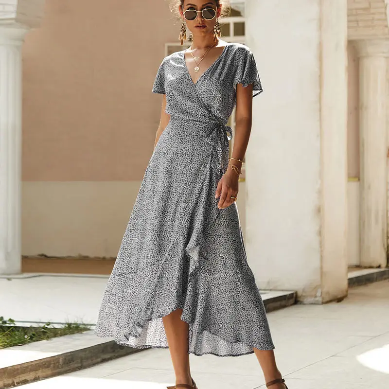 Vestidos De Verano летнее женское платье новая мода v образный вырез Сексуальные вечерние
