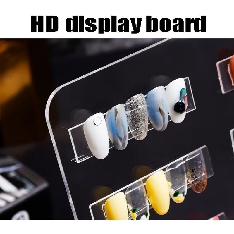 Витрина для ногтей Гель-лак нейл-арта цветов акриловая магнитная доска