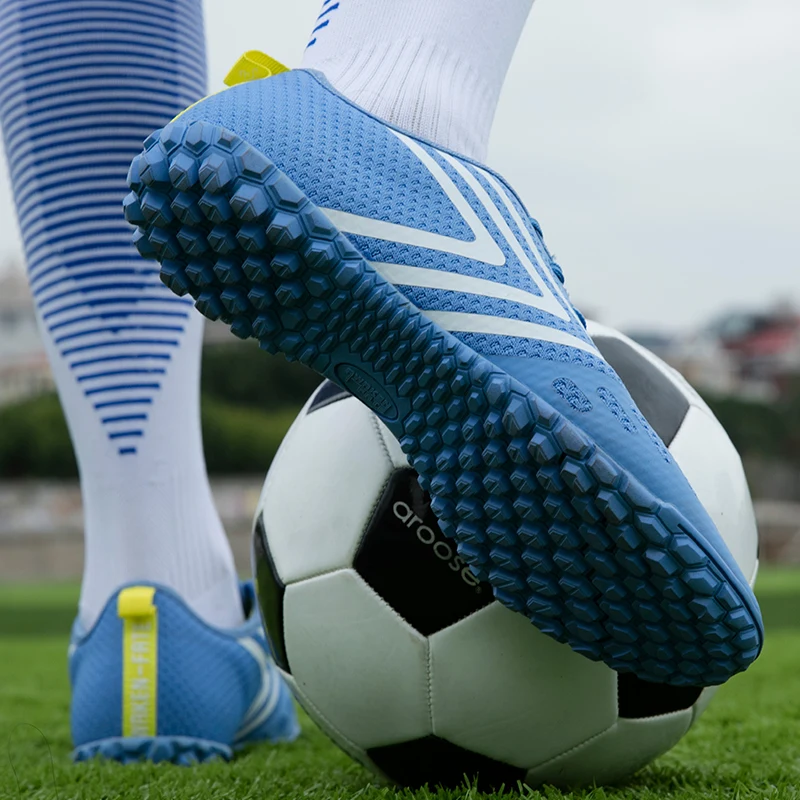 Новейшие модели для взрослых летающие тканые ломаные ногти футбольные бутсы