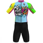 Мужской велосипедный костюм, трикотажная одежда с коротким рукавом для бега, триатлона, для горных дорог, для лета, 2021