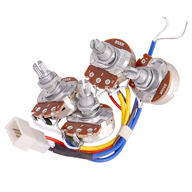 lp elektrische gitarre pickups schaltung kabelbaum 2t2v 500k töpfe 3 weg schalter für gibson les paul stil gitarre free global shipping