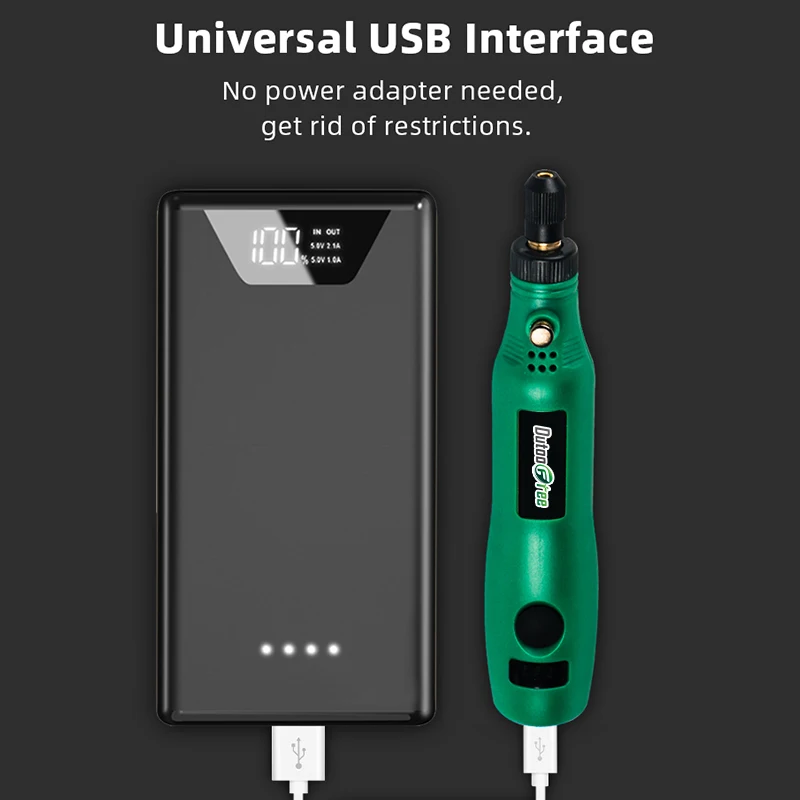Vezeték nélküli forgó szerszám USB famegmunkáló gravírozó - Elektromos kéziszerszámok - Fénykép 3