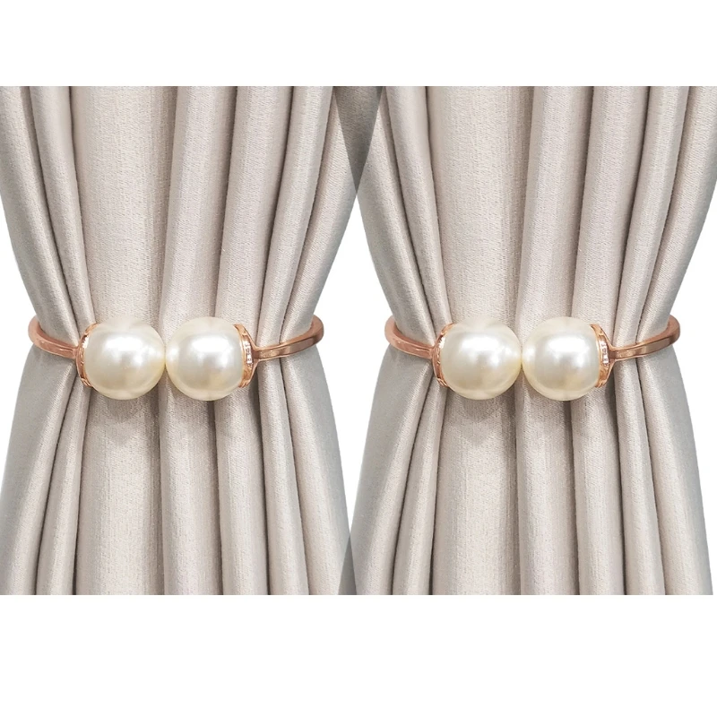 Завязки для штор H051 2 шт. зажимы из сплава с жемчугом завязки дома спальни