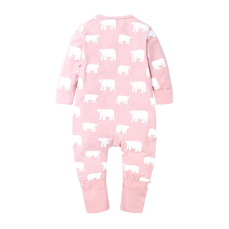 Комбинезон для новорожденных девочек Хлопковый комбинезон маленьких с рисунком