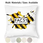 Наволочка для подушки The Haienda, наволочка из хлопка и льна для ночного клуба, осторожность Fac51, наволочка для подушки, креативный тренд