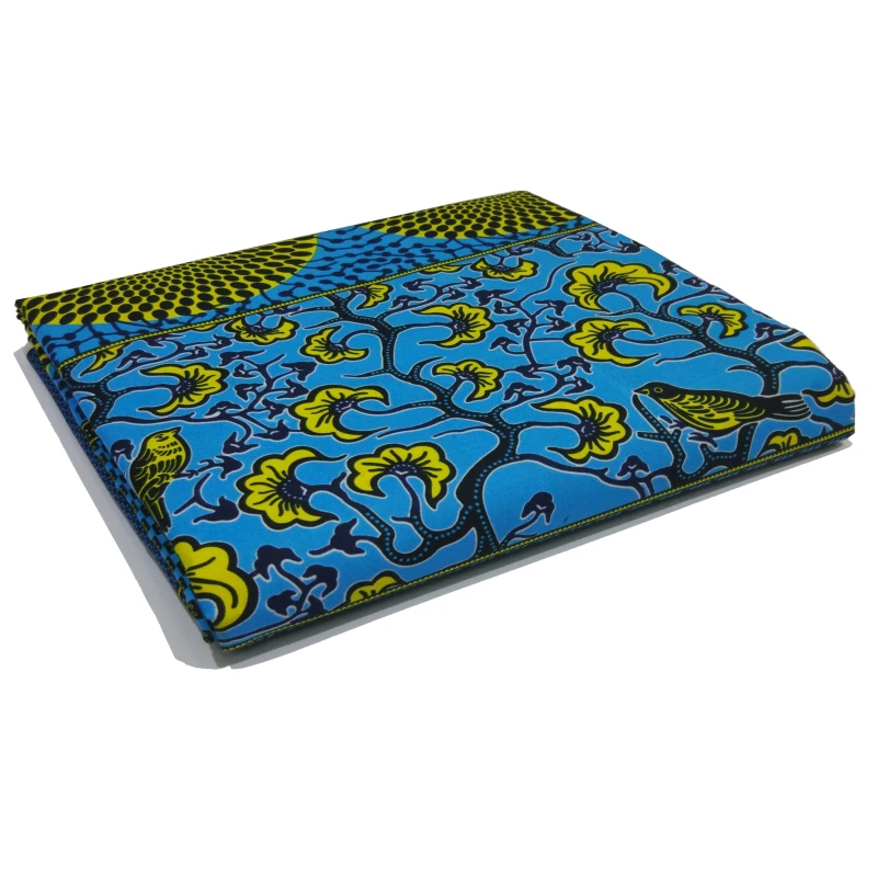 Высокое качество 6 ярдов африканская ткань для вечерние платья Африканский синий