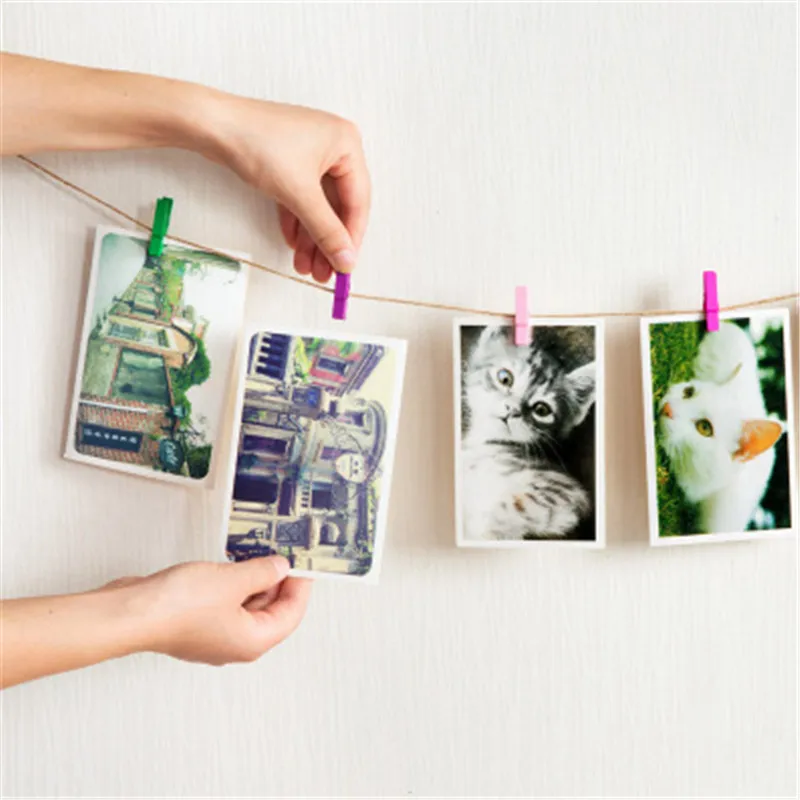 5 шт смешанные цвета Цвет мини деревянный колышек контактный прищепка для декора