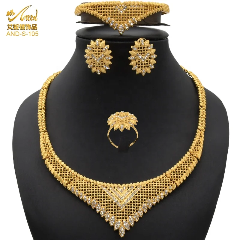 

Necklace Set Jewelery Fashion Indian Gold Womens Bracelet Wholesale Earrings Luxury Bridal Weedding Dubai Gifts Earrings Indian