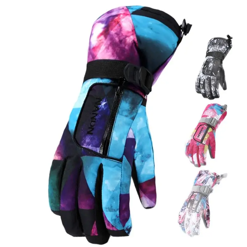 

NANDN зимние теплые лыжные перчатки для сноуборда s m en женские детские зимние варежки водонепроницаемые для катания на лыжах снегоход Handschoemen ...