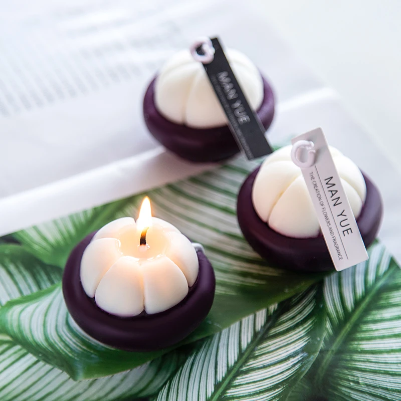 Mangosteen форма силиконовая форма DIY Фрукты модельная свеча формы Рождество ручной работы ароматерапия силиконовая форма для изготовления свечей