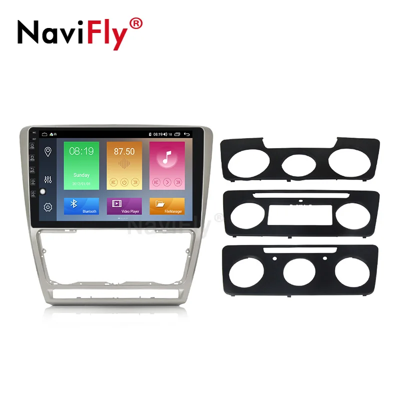 Автомобильный мультимедийный плеер Canbus 8 ядер Android 10 4 Гб + 64 ГБ gps навигация для Skoda