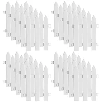 20pcs picket fence christmas tree fence decoration garden lawn courtyard fence white