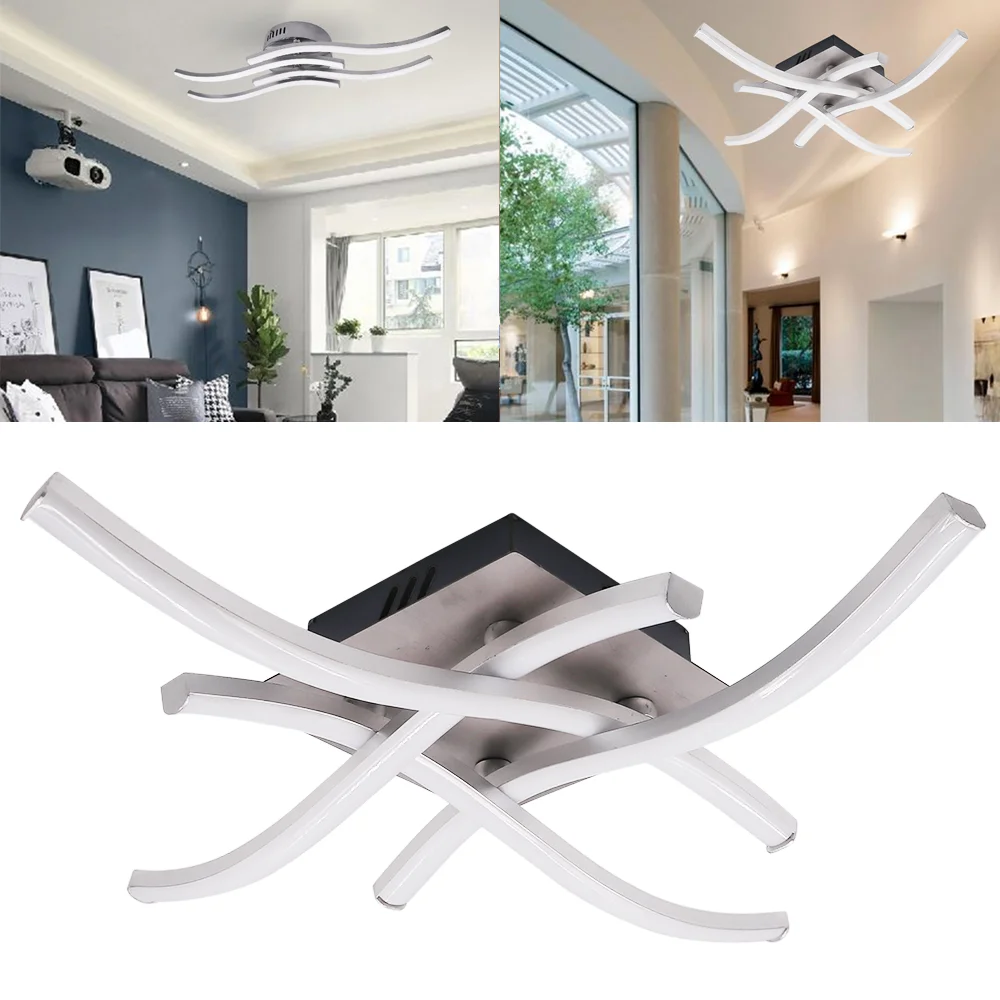

12W 18W 24W LED Ceiling Light AC 85-265V Modern Hanging Ceiling Lamps Creative Forked Shaped Ceiling Chandelier indoor lighting