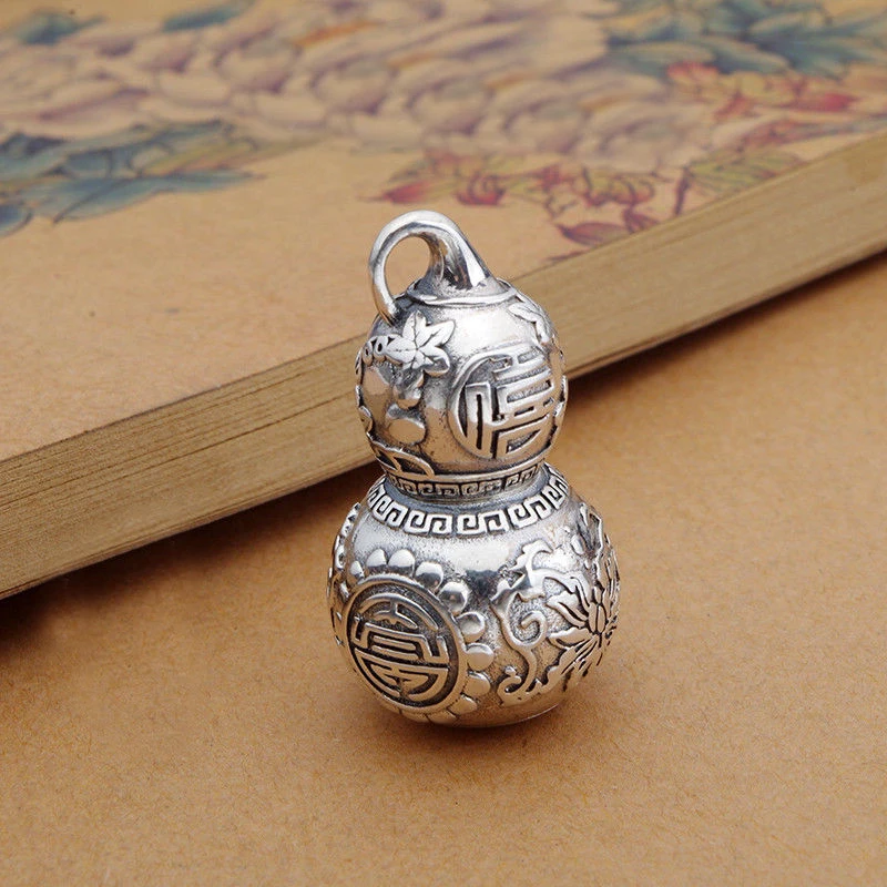 

New Style Gourd Pendant Necklace Rope Men And Women Can Open Things To Keep Safe Jewelry Accessories