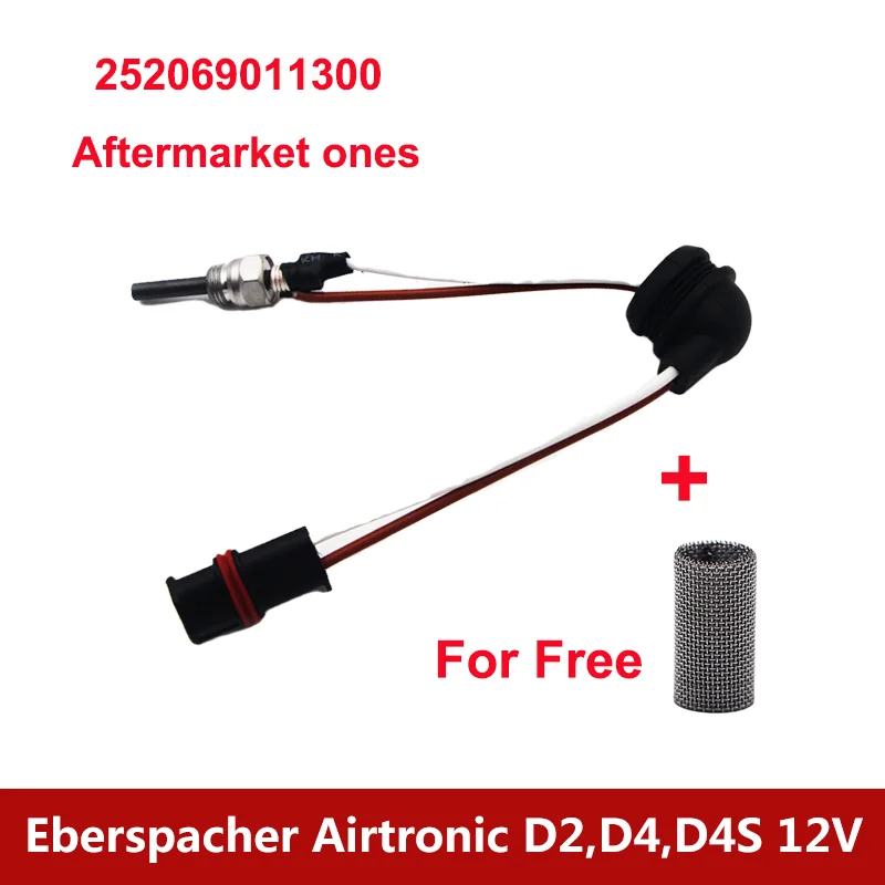 

Автомобильный обогреватель стержень накаливания Plug 252069011300 + фильтр + ключ, дюймовый стандарт для Eberspacher Airtronic D2,D4,D4S 12В дизельный Воздушный стояночный отопитель