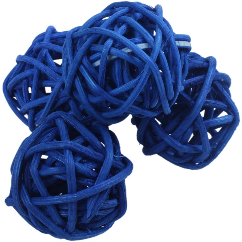 24 шт 3 см Плетеный шарик из ротанга для сада свадьбы вечерние украшения 12