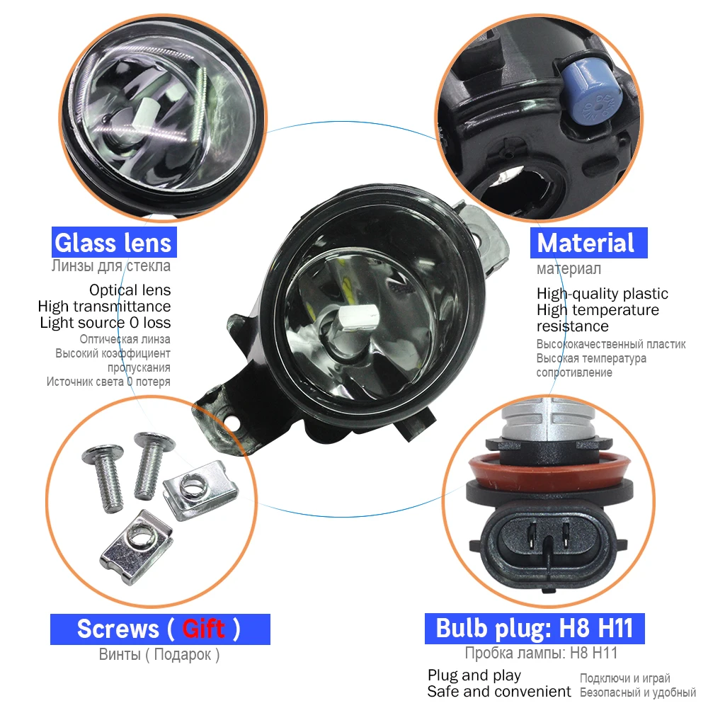 Cawanerl для 1998-2010 Renault символ (LB0/1/2 _) салон автомобиля аксессуары туман светильник