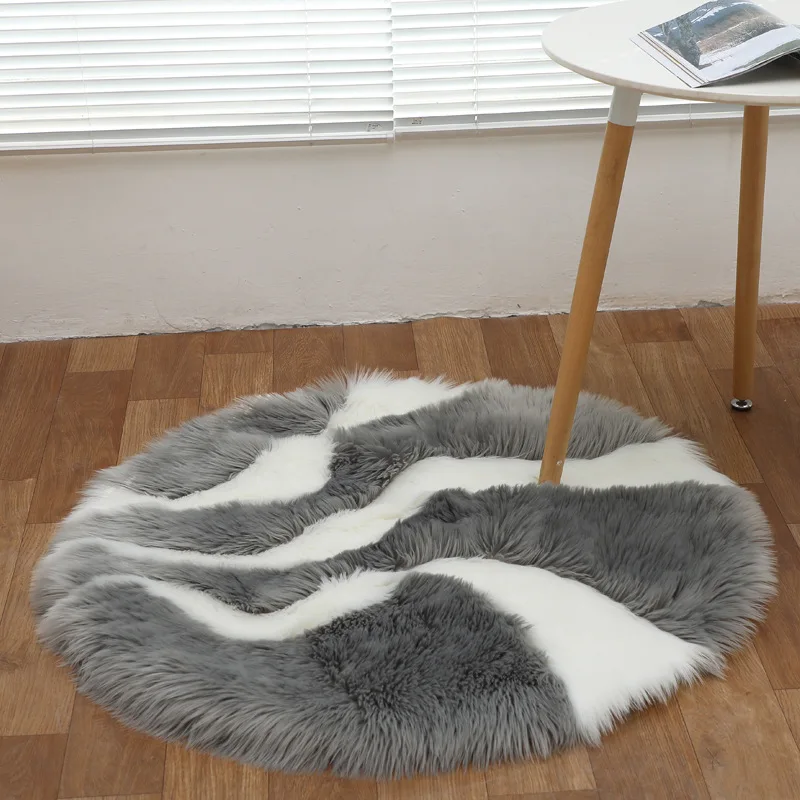 Nodic Стиль удлиненном плюше Ковер мягкий лохматый ковер шерстяной как коврик