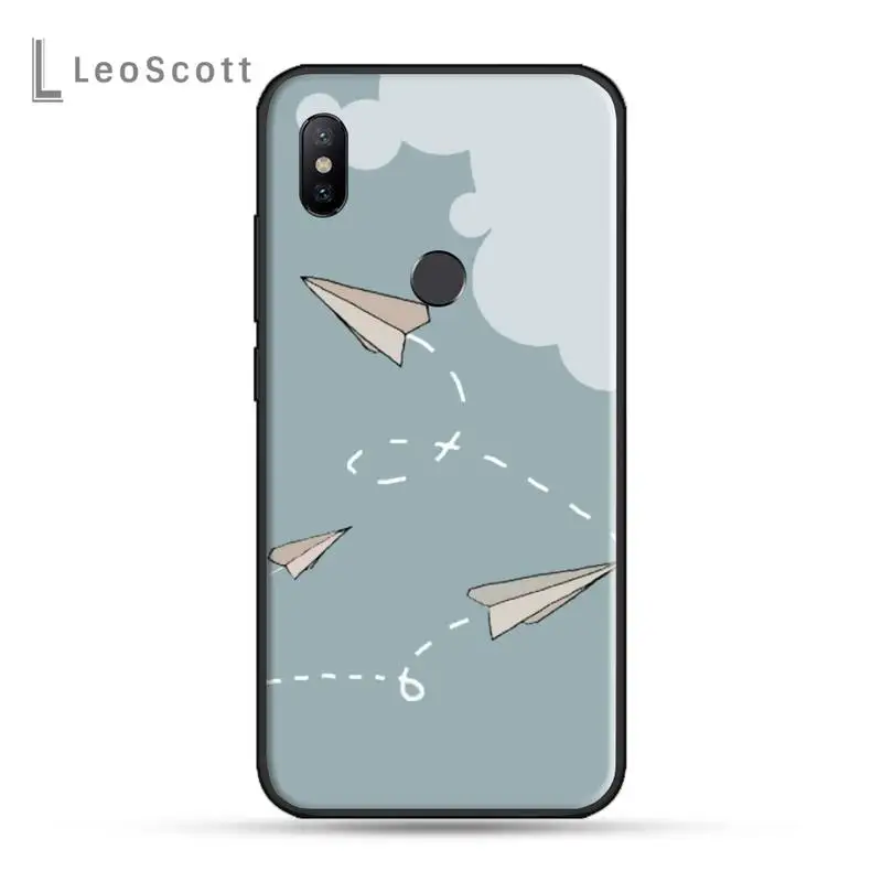 

Paper airplane travel Phone Case For xiaomi Redmi 5 5A plus 7A 8 note 2 3 4 5 5A 6 7 GO K20 A2