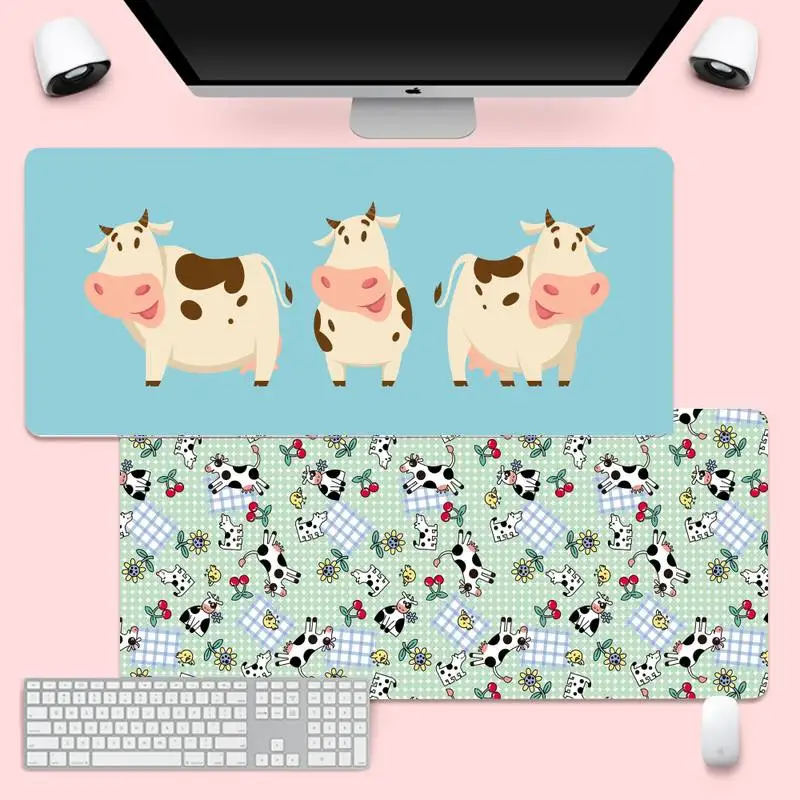 

Cow Keyboards Mat Rubber Gaming mousepad Desk Mat Gaming Mousemat XL Large Keyboard PC Desk Mat Takuo Anti-Slip Comfort Pad