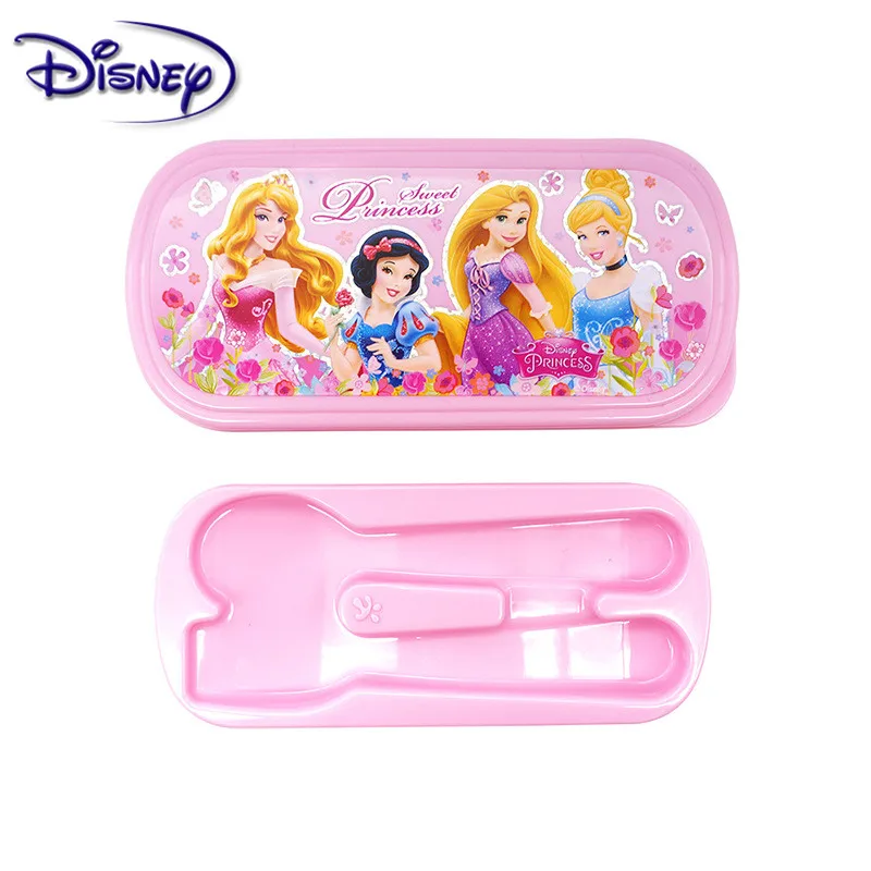 Дисней Классическая принцесса дети вилка ложка набор 2 шт. Творческий мультфильм