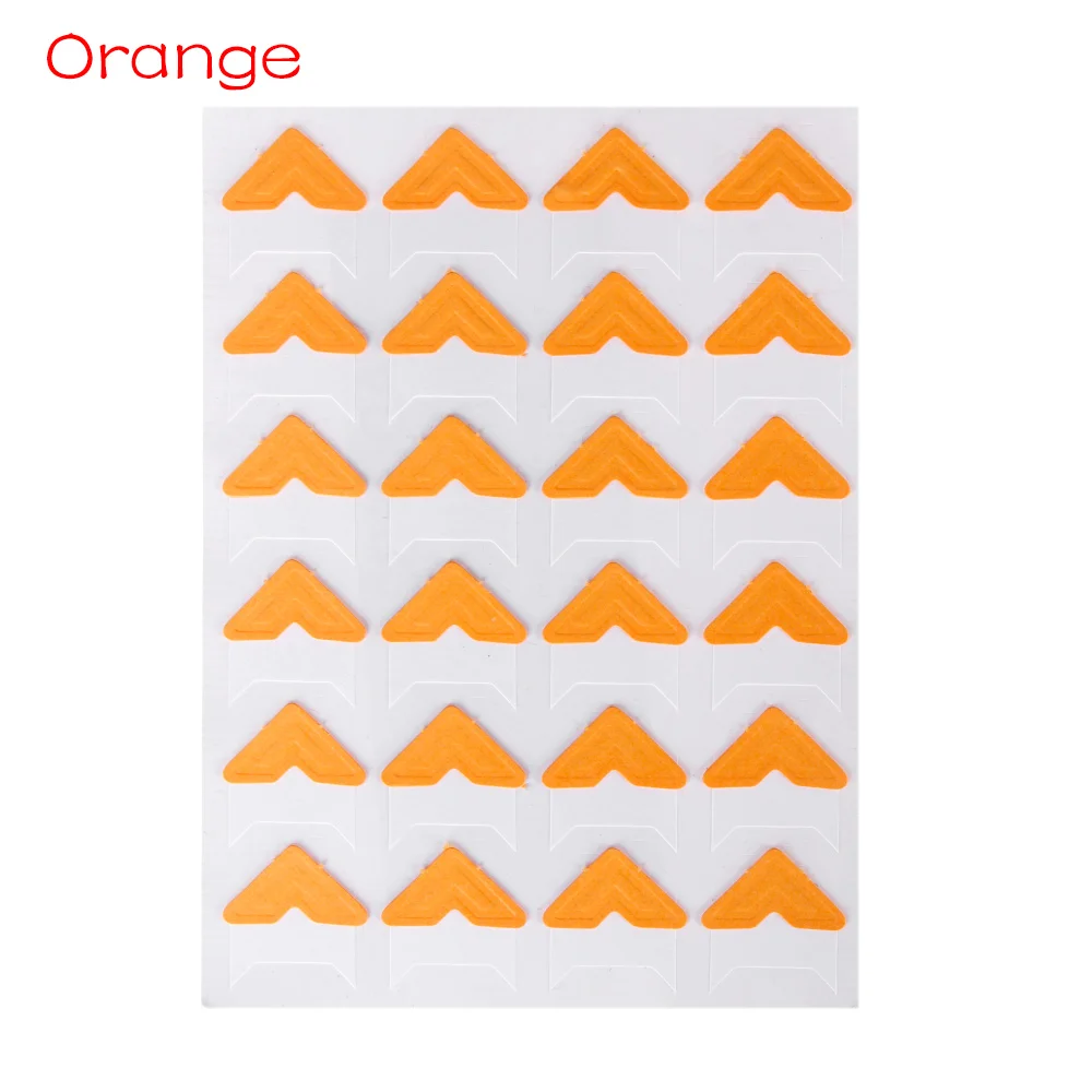 orange 72 шт. фотоальбом скрапбук фото уголок протекторы DIY ручной работы наклейки декор для скрапбукинга - Цвет: orange