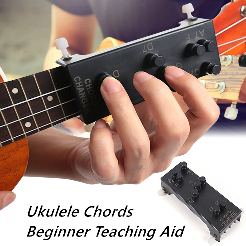 Ukelele para principiantes, herramientas de entrenamiento, sistema de aprendizaje, cuerda pequeña de guitarra, accesorios de práctica, 8 acordes