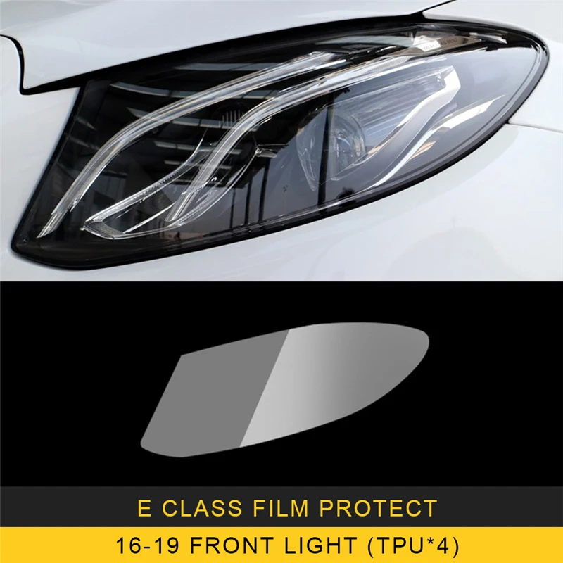 16-19 front light Для Mercedes Benz E Class W213- Автомобильная центральная консоль пленка крышка приборной панели защитная пленка наклейка аксессуары - Название цвета: 16-19 front light