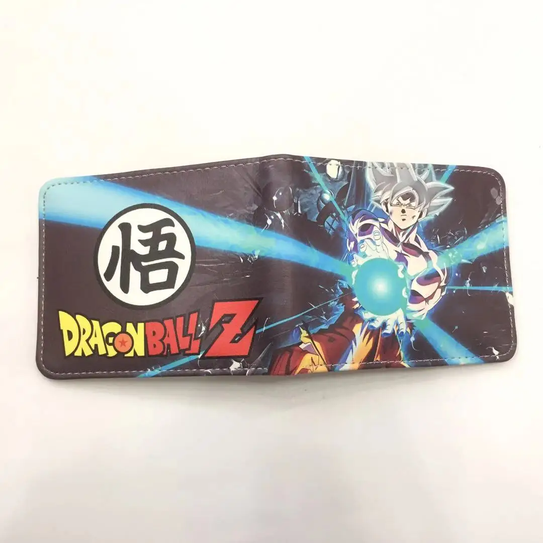 Кошелек мужской кожаный с японским аниме-рисунком студенческий короткий