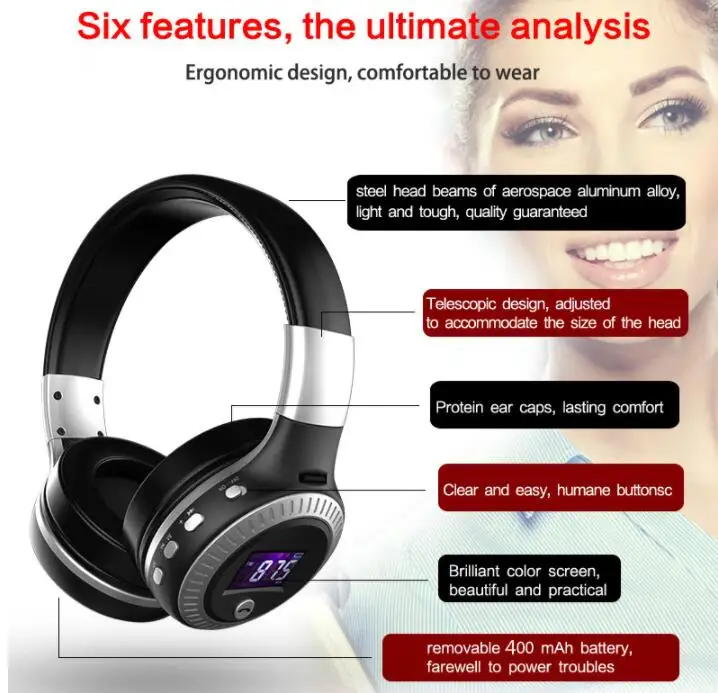 ZEALOT B19 Bluetooth наушники с микрофоном стерео Бас гарнитуры для iphone мобильный