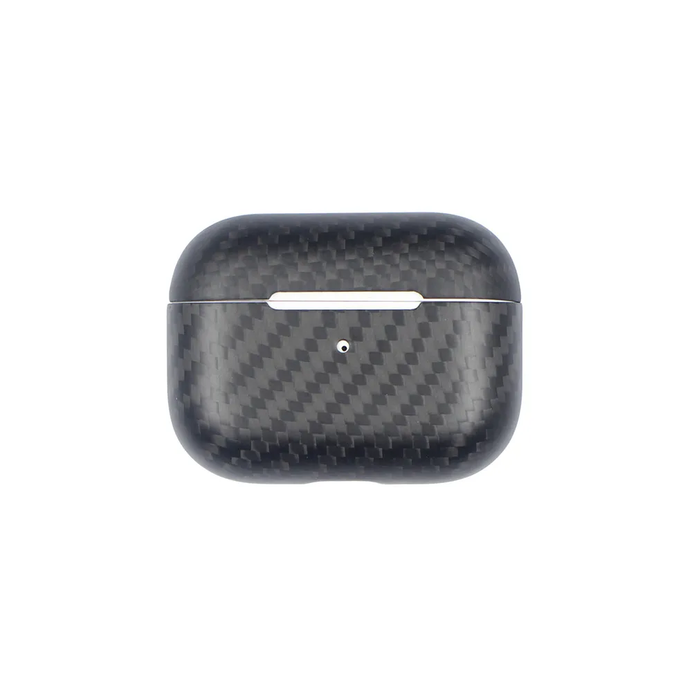 Pro matte black Чехол из настоящего углеродного волокна для AirPods 2 для AirPods Pro, беспроводной Чехол для зарядки наушников, светодиодный чехол из углеродного волокна, аксессуары - Цвет: Pro matte black