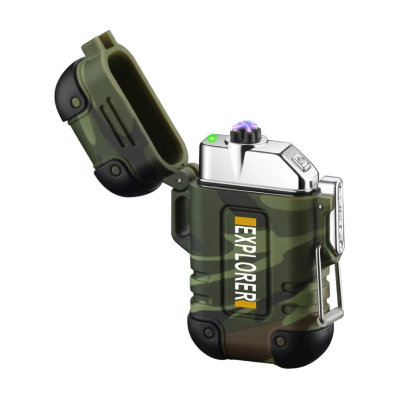 Электрическая зажигалка с гнездом USB Водонепроницаемая защита от падения