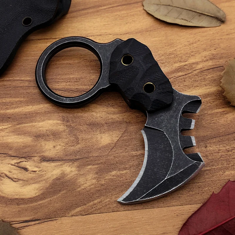 Высокое качество выживания EDC Мини Karambit нож острый маленький шейный нож Тактический Kydex оболочка cs go Карманный Коготь Инструмент cuchillo faca