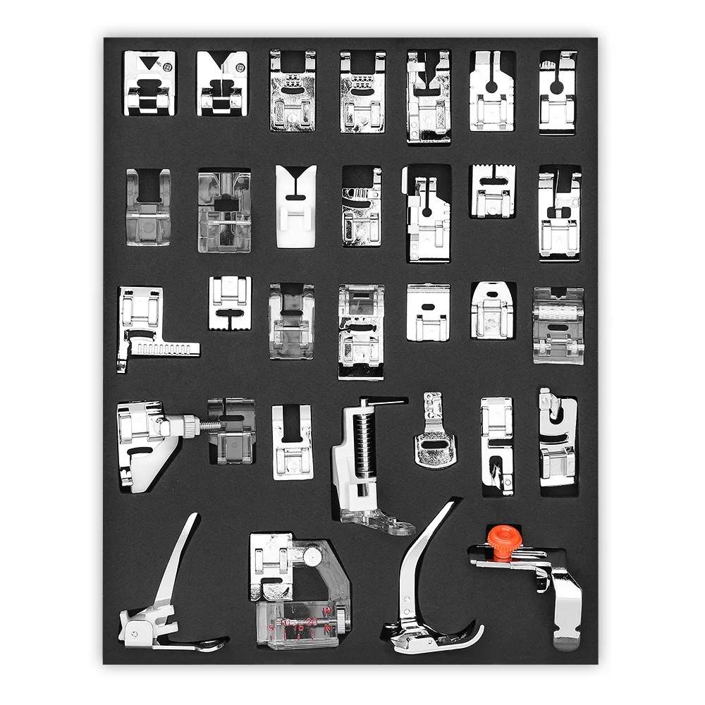 Набор прижимных лапок для швейной машины комплект домашнего шитья с коробкой