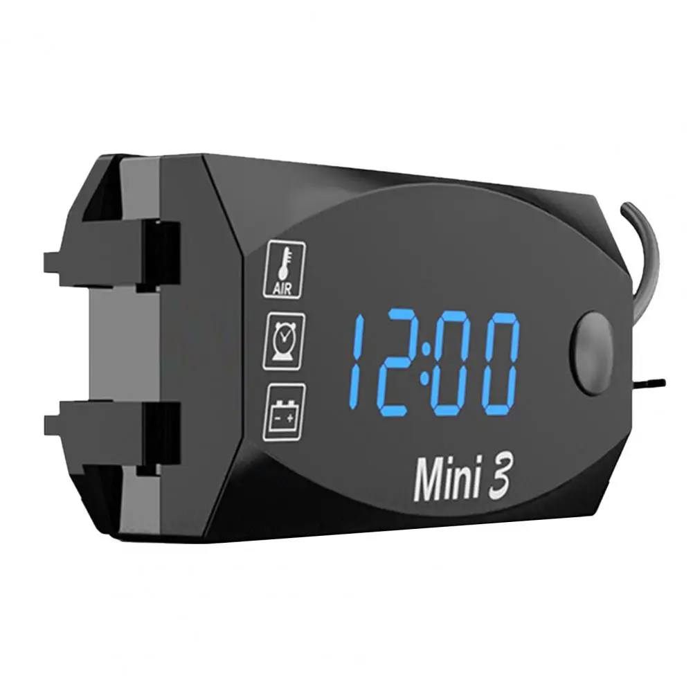 Универсальные цифровые часы 3 в 1 + термометр Вольтметр напряжения светодиодный