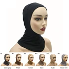 Шапка под шарф, хиджаб, мусульманская женская вуаль, тюрбан для женщин, мусульманская Мода, мусульманская внутренняя шапка, хиджаб, трикотажные шапки, женская шапка