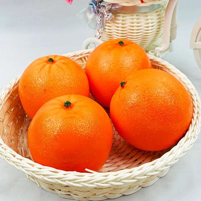 Искусственные апельсины 5 шт. 8 см украшение для дома сада спальни гостиной