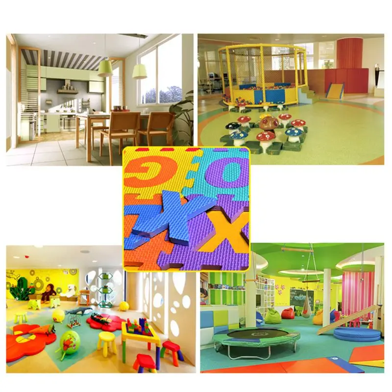 

Kid Puzzle Play Mat with EVA Foam Interlocking Exercise Tiles Pad Floor Carpet