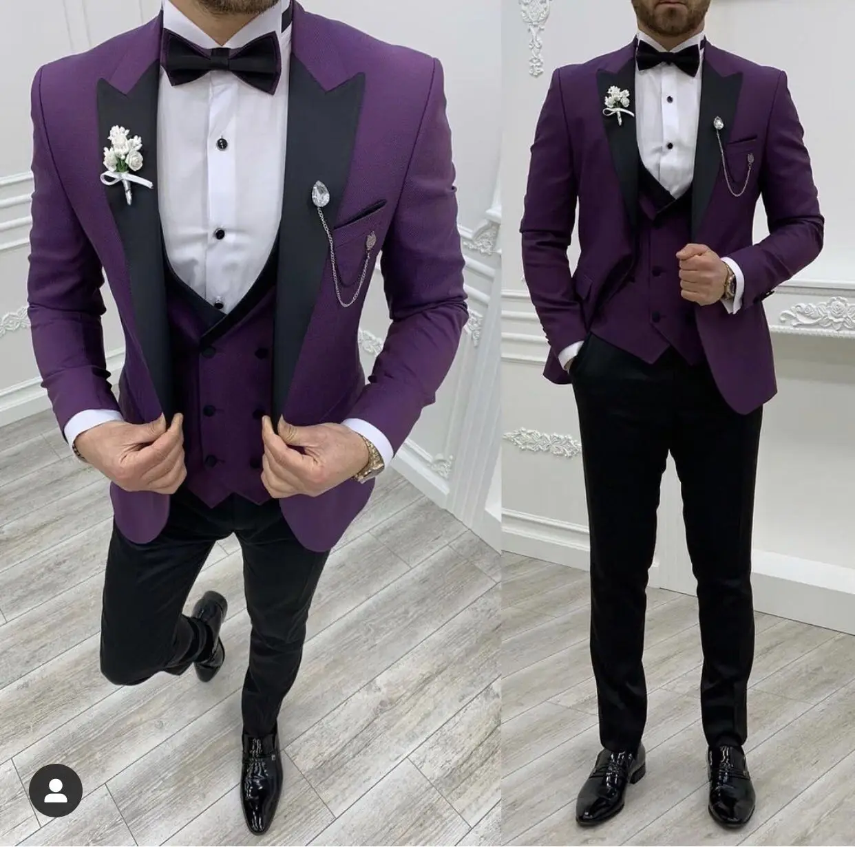 New Grey Costume Slim Fit Men Suits Black Pant Groom Tuxedos for Formal Wedding Suit Jacket Vest 3 Pieces Blazer | Мужская одежда