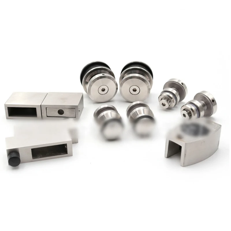 1 комплект из нержавеющей стали бескаркасные выдвижные душевые дверной ролик