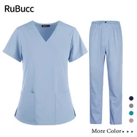 medical clothes scrubs nursing pants elastic medical uniforms for summer uniforms nurse women thin and light fabric short sleeve