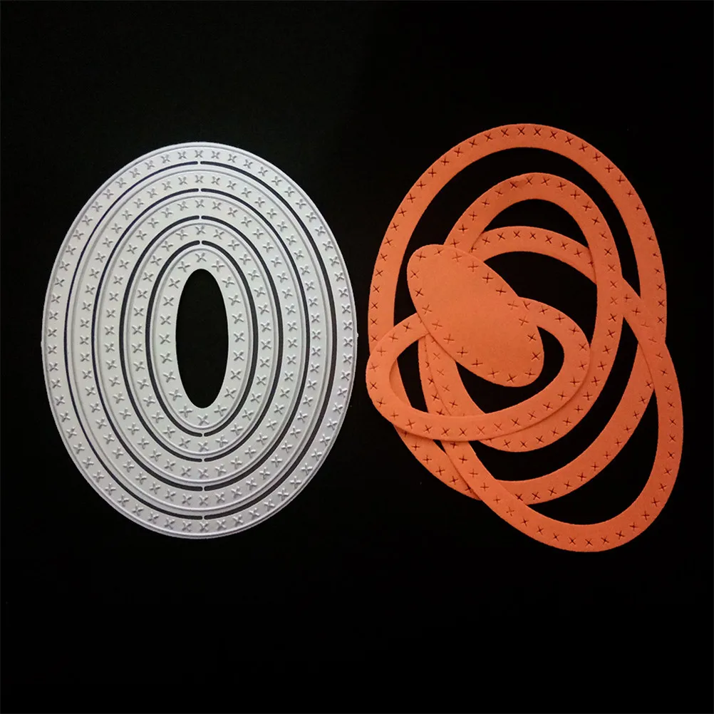 1 шт. Металлические овальные пресс формы кривые рамки открытки ручной работы