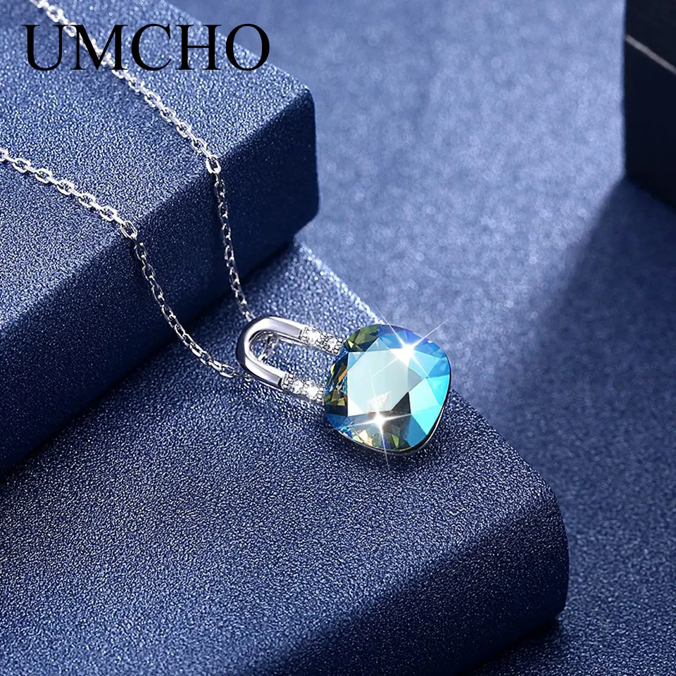 Женское колье из серебра 925 пробы с кристаллами|Ожерелья| |