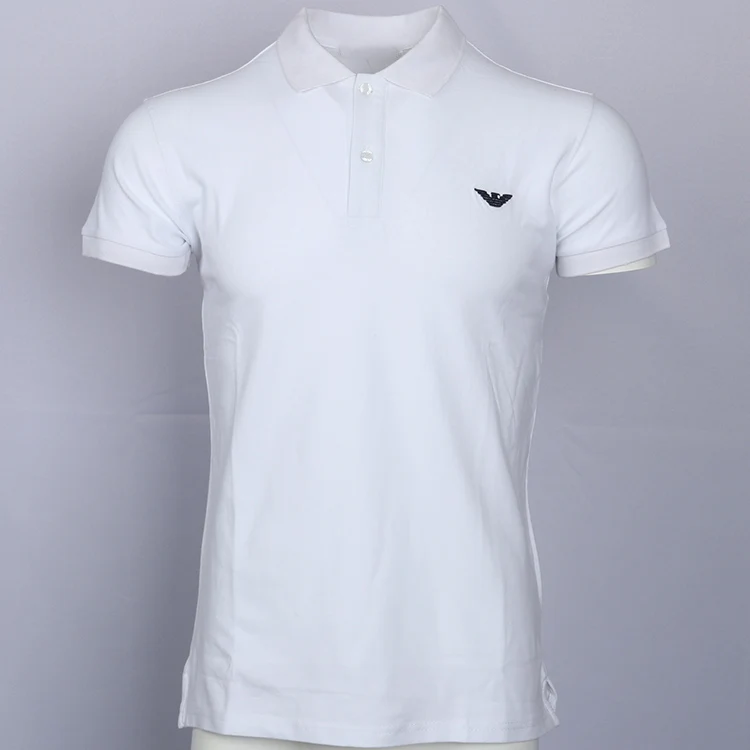 Мужская Повседневная рубашка поло с коротким рукавом Высококачественная