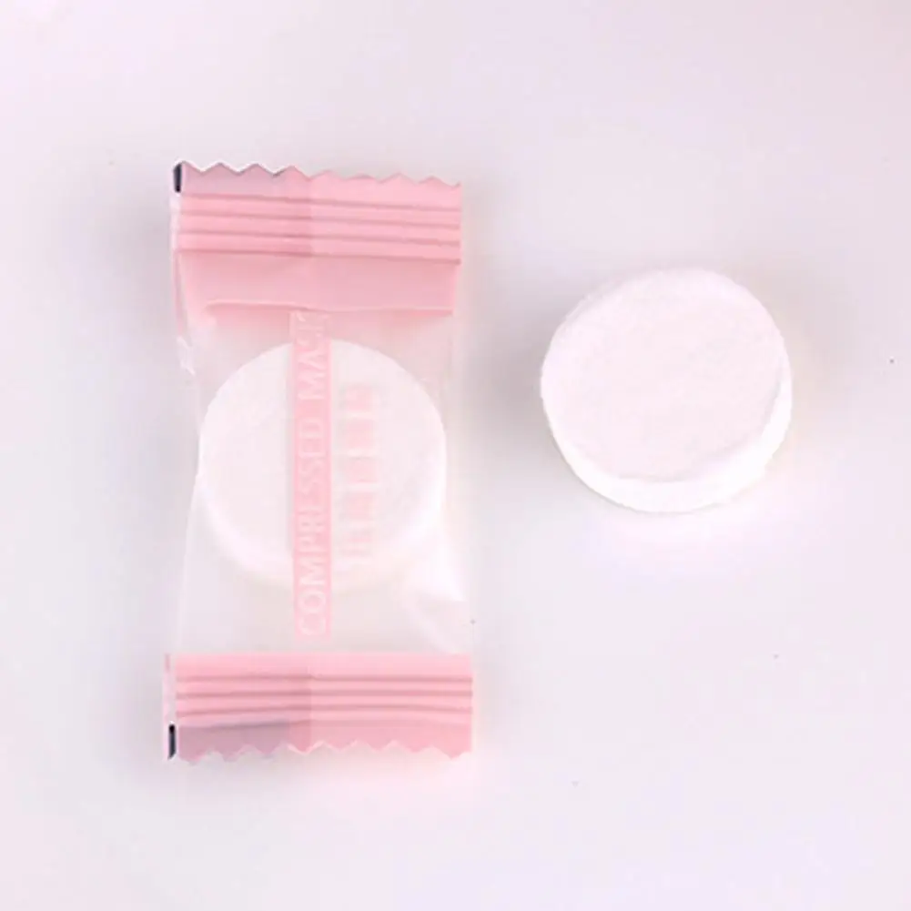50 шт./пакет Сжатый одноразовые маски Портативный сухой нетканое волокно маска