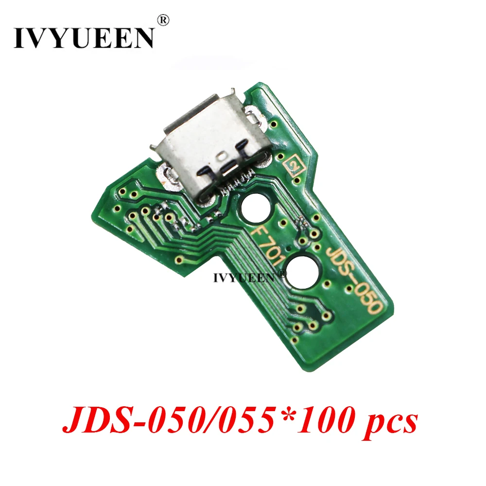 100 Pcs for Sony Dualshock 4 PS4 DS4 Pro Slim Controller JDS JDM 055 050 040 030 011 USB Charging Port Socket Board Repair Parts