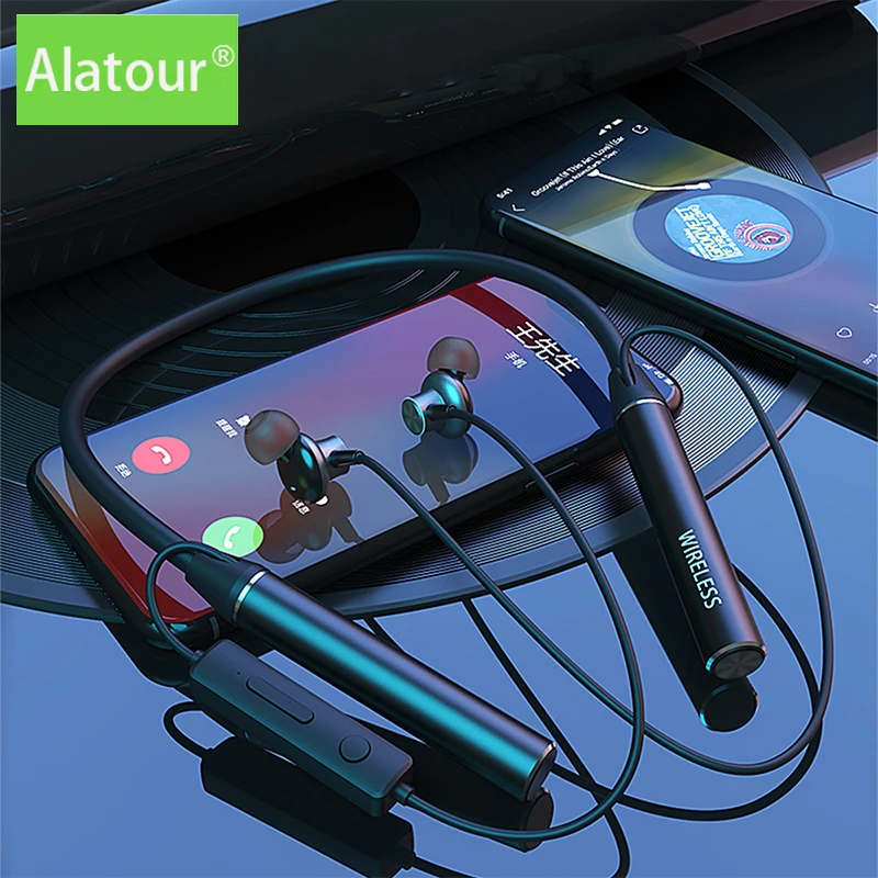 TWS беспроводные Bluetooth наушники магнитная спортивная Гарнитура для бега 100 часов