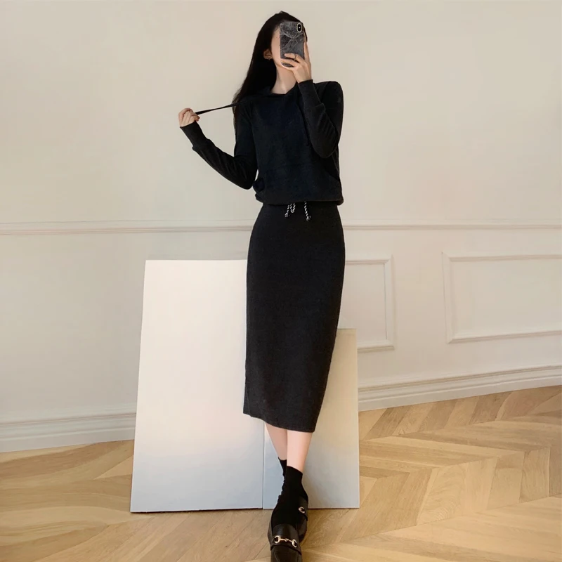 Комплект из двух предметов на весну и осень зима в Корейском стиле Стиль нового